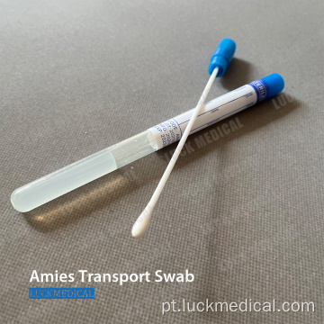 Swab de transporte da amies com gel